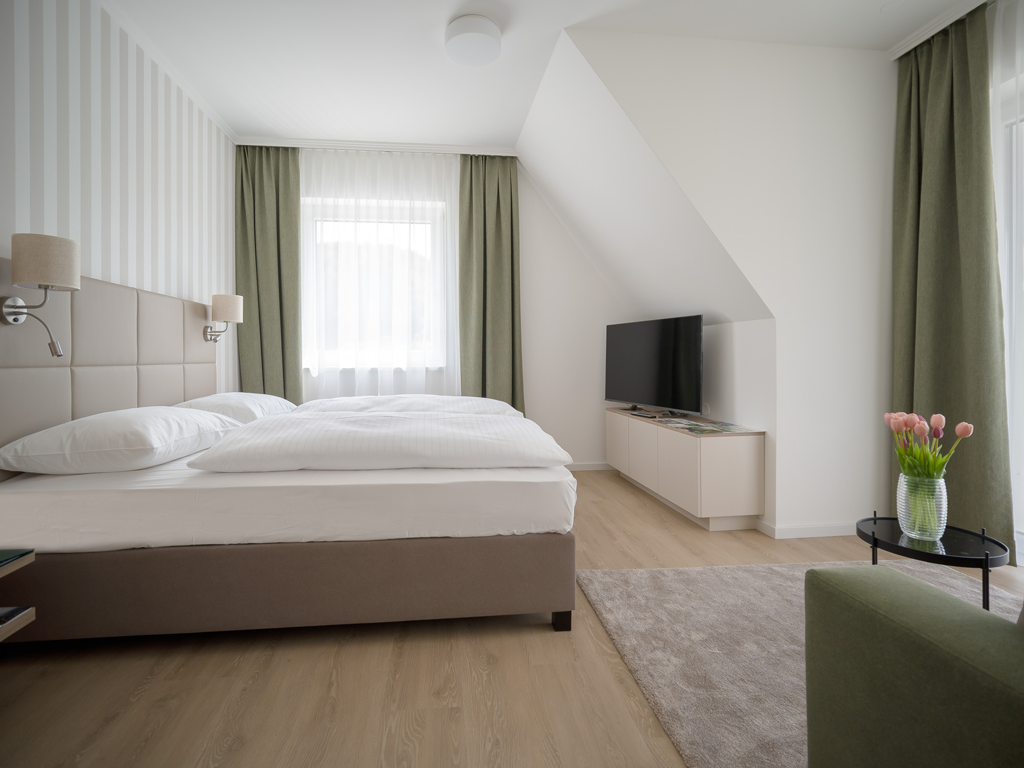 Doppelbett Apartment Landhaus Bad Gleichenberg
